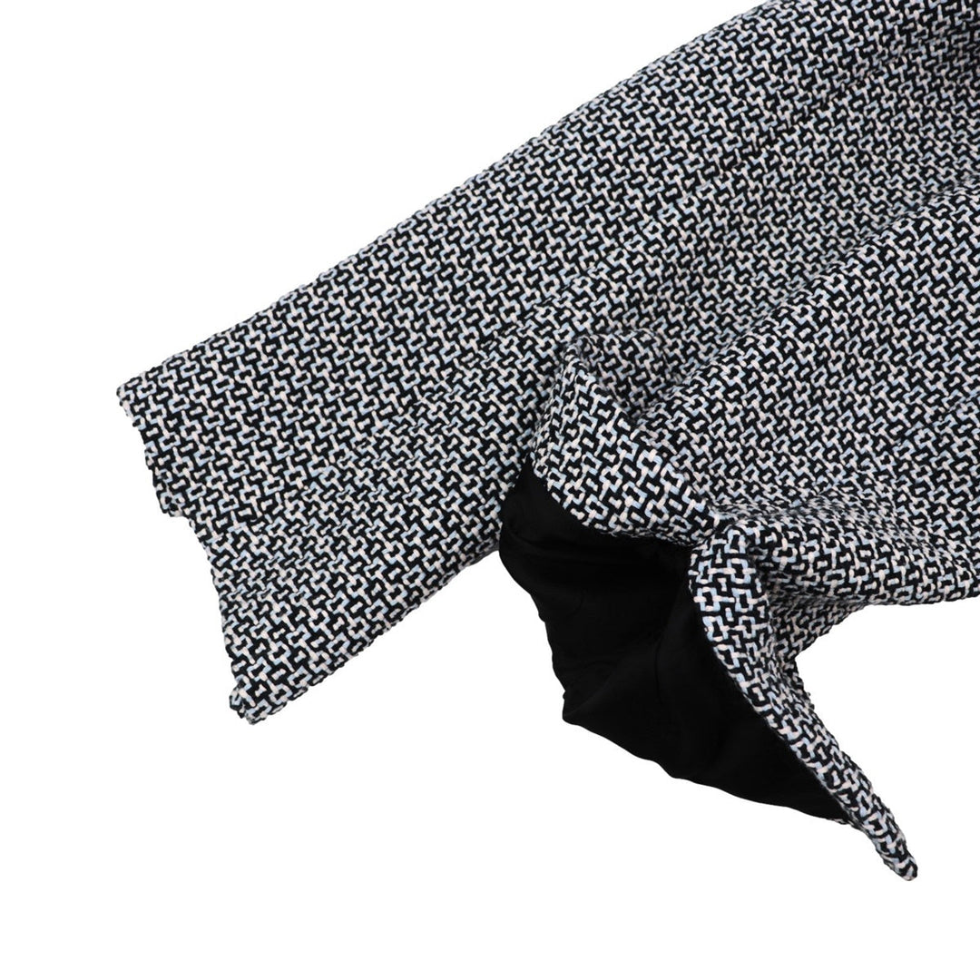 CARVEN Other outerwear 55% acrylic, 45% cotton [Lining] 100% cotton [Other fabric] 100% wool [Sleeve lining] 100% viscose Black, Multicolor Women 40 Used Authentic