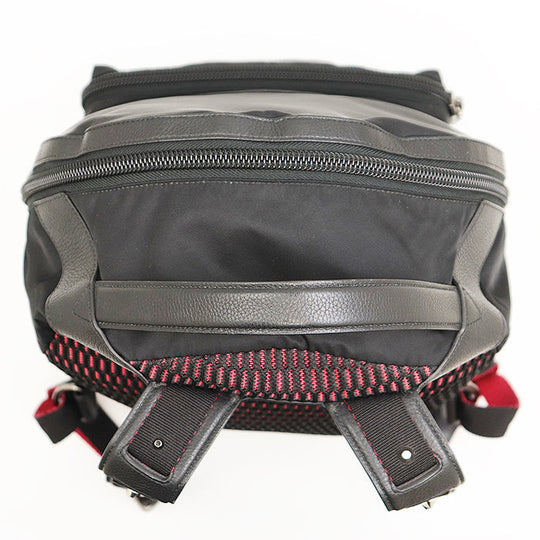 Christian Louboutin Backpack Nylon %, Leather % black unisex(Unisex) Used Authentic
