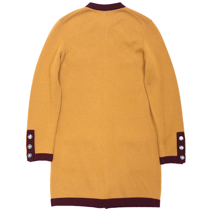 CHANEL knit Cashmere 100% mustard P71510 Women 36 Used Authentic