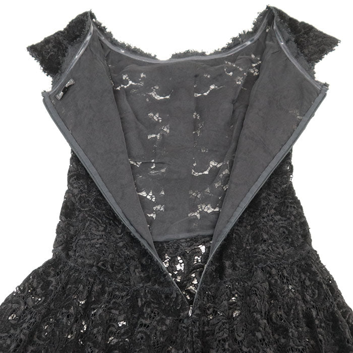 CHANEL one piece 83% viscose, 13% polyamide [lining] 100% silk black Women 34 Used Authentic