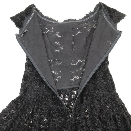 CHANEL one piece 83% viscose, 13% polyamide [lining] 100% silk black Women 34 Used Authentic