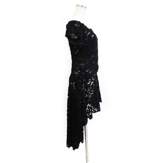 CHANEL one piece 83% viscose, 13% polyamide [lining] 100% silk black Women 34 Used Authentic