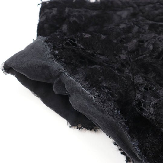 CHANEL one piece 83% viscose, 13% polyamide [lining] 100% silk black Women 34 Used Authentic
