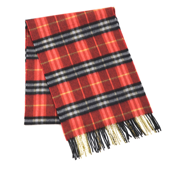 BURBERRY Scarf 4060291 Cashmere 100% Orange red Women(Unisex) Used Authentic