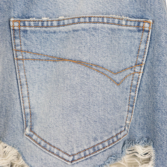 BALENCIAGA Pants cotton 100% Light indigo TD 04 664631 TBP48 8961 Women 27 Used Authentic
