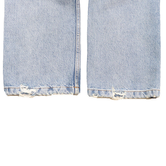 BALENCIAGA Pants cotton 100% Light indigo TD 04 664631 TBP48 8961 Women 27 Used Authentic