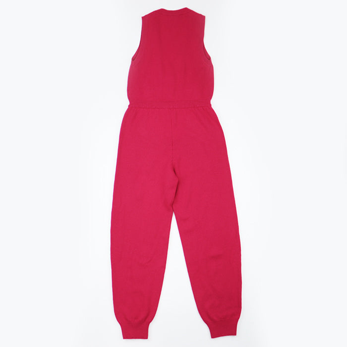 CHANEL Overall [Outer fabric] 100% cashmere [Rib] 99% cashmere, 1% elastane pink Women 36 Used Authentic