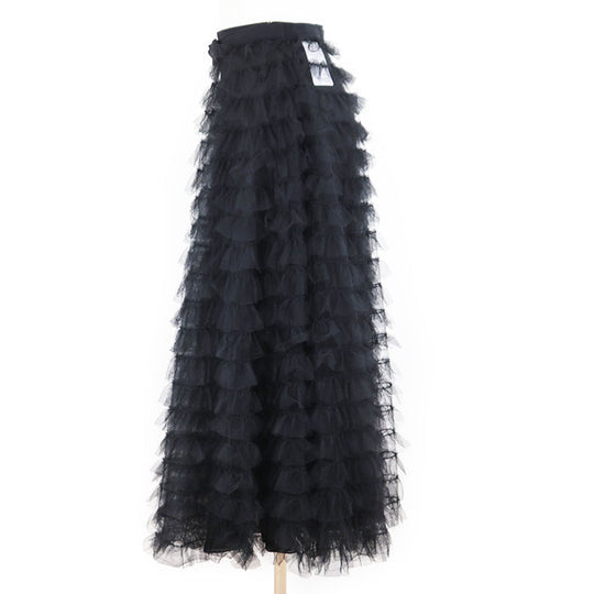 Christian Dior skirt [Outer fabric] 100% polyester [Lining] (Petticoat) 100% silk [Other fabric] 100% nylon black Women 34 Used Authentic