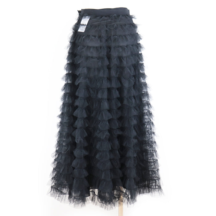 Christian Dior skirt [Outer fabric] 100% polyester [Lining] (Petticoat) 100% silk [Other fabric] 100% nylon black Women 34 Used Authentic
