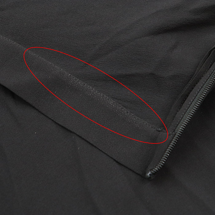Christian Dior skirt [Outer fabric] 100% polyester [Lining] (Petticoat) 100% silk [Other fabric] 100% nylon black Women 34 Used Authentic