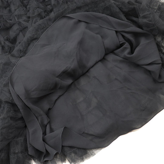 Christian Dior skirt [Outer fabric] 100% polyester [Lining] (Petticoat) 100% silk [Other fabric] 100% nylon black Women 34 Used Authentic