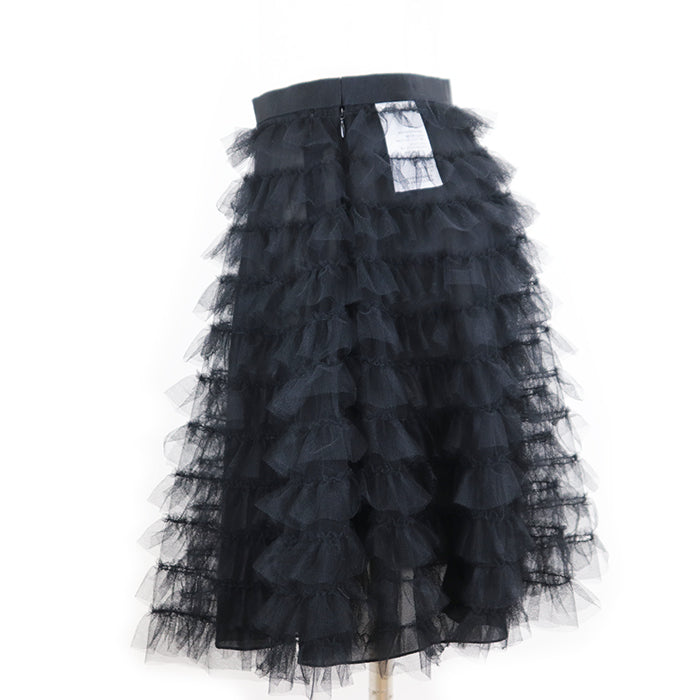 Christian Dior skirt [Outer material] 100% polyester, 100% nylon [Lining] 100% silk black Women 36 Used Authentic