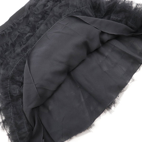 Christian Dior skirt [Outer material] 100% polyester, 100% nylon [Lining] 100% silk black Women 36 Used Authentic