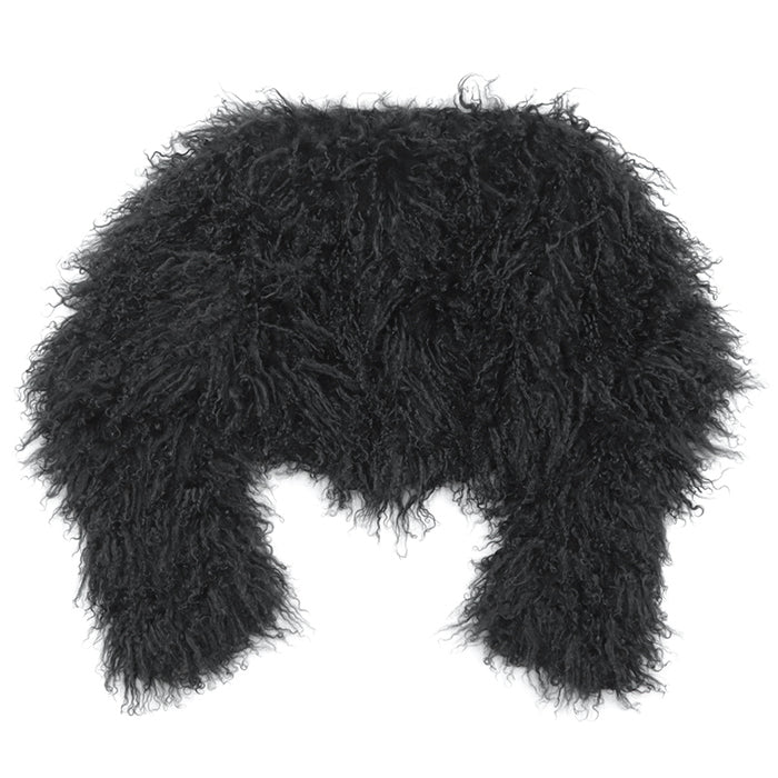 GUCCI Other outerwear [Outer material] Sheepskin [Lining] 100% silk black Women 40 Used Authentic