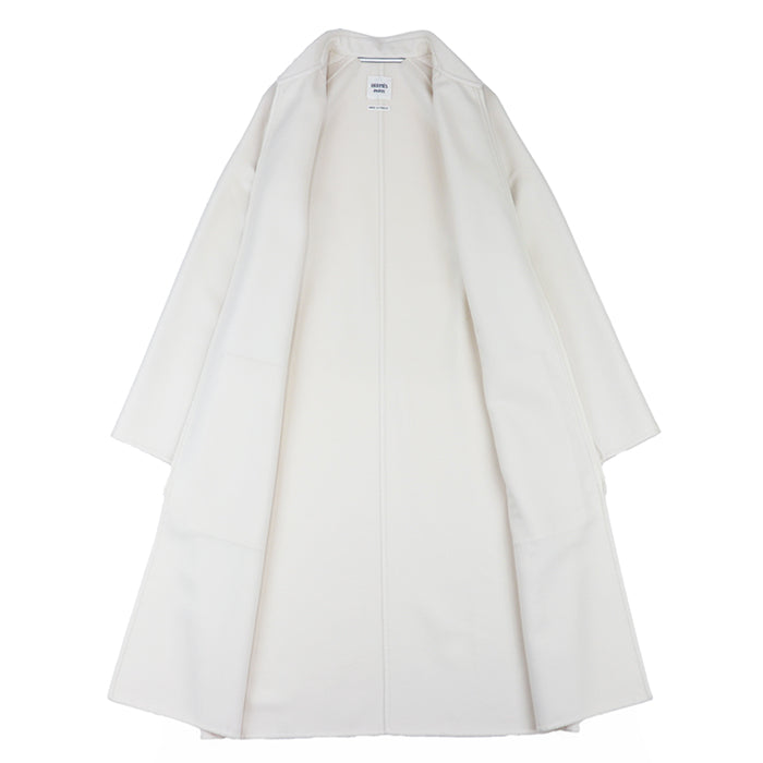 HERMES coat Cashmere 100% Ivory Women 38 Used Authentic