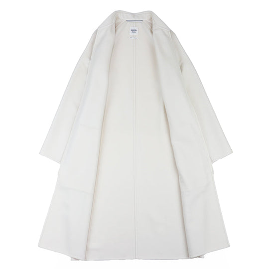 HERMES coat Cashmere 100% Ivory Women 38 Used Authentic