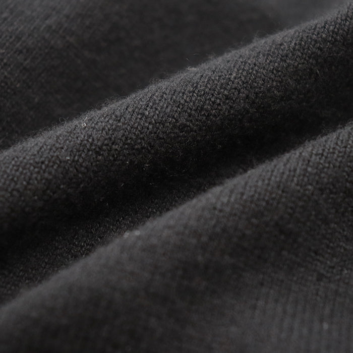 CHANEL knit Cashmere 100% Black black Women 38 Used Authentic