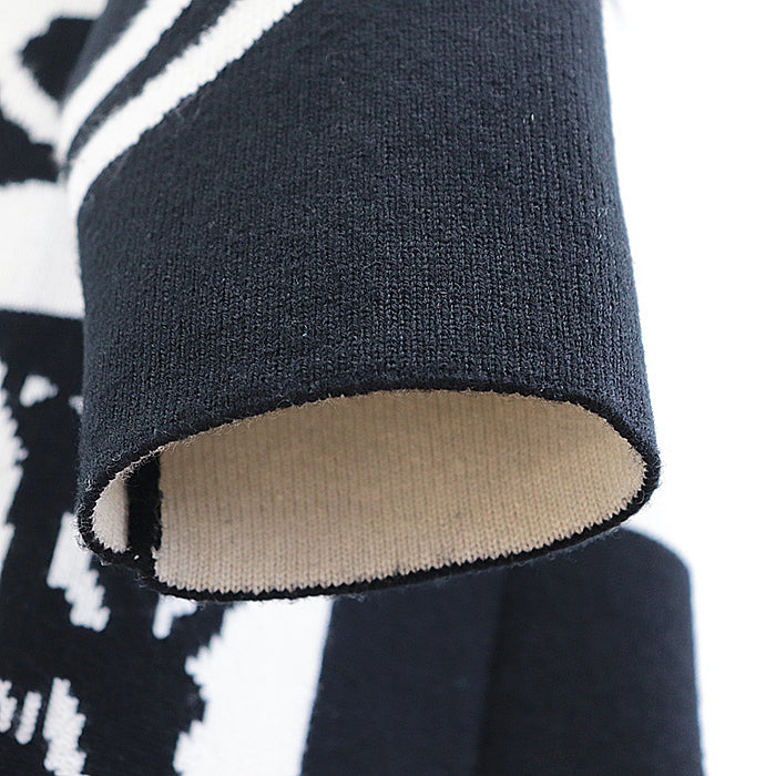 HERMES coat Cashmere 100% Ivory, Black Women 38 Used Authentic