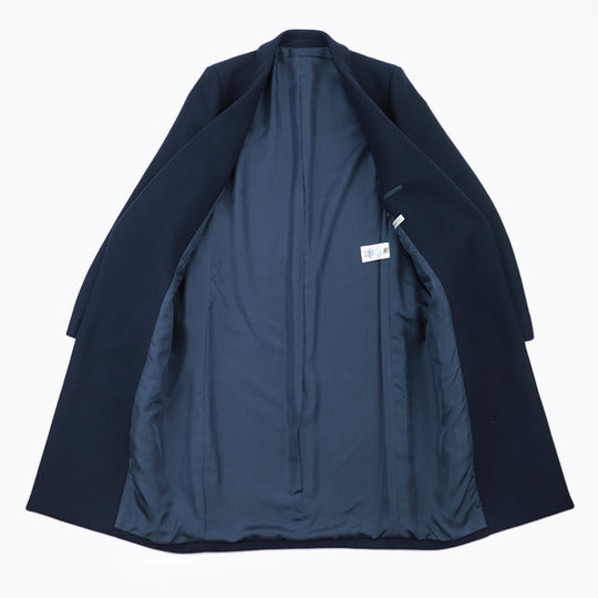 CELINE coat [Outer material] 100% wool [Lining] 100% silk Navy 2 8H28/7165 Women 36 Used Authentic