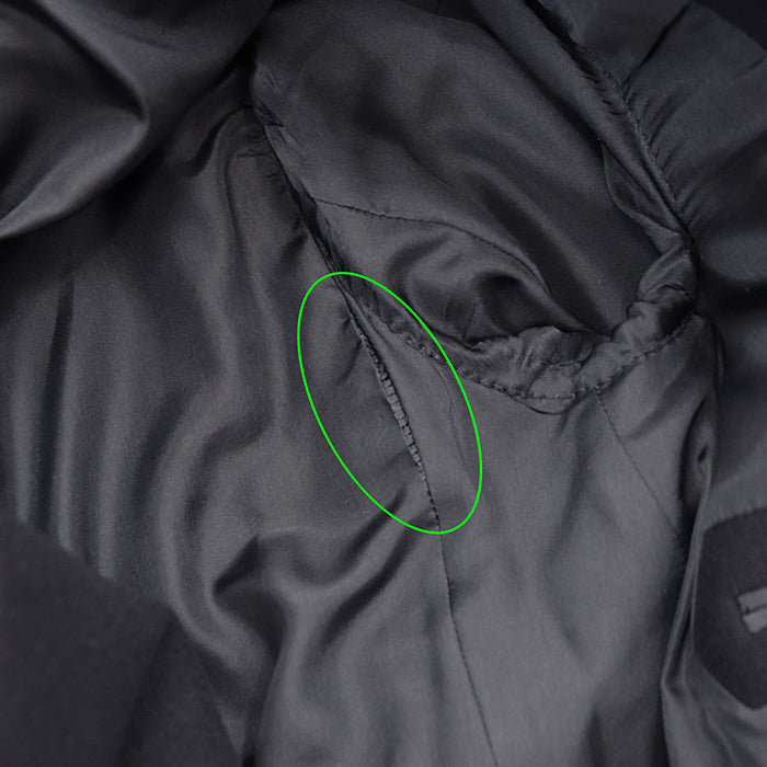 CELINE coat [Outer material] 100% wool [Lining] 100% silk Navy 2 8H28/7165 Women 36 Used Authentic