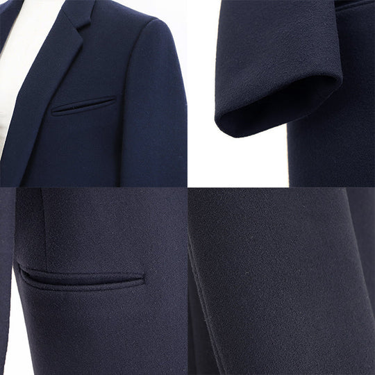 CELINE coat [Outer material] 100% wool [Lining] 100% silk Navy 2 8H28/7165 Women 36 Used Authentic