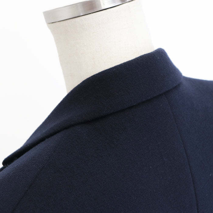 CELINE coat [Outer material] 100% wool [Lining] 100% silk Navy 2 8H28/7165 Women 36 Used Authentic