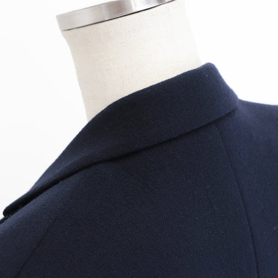 CELINE coat [Outer material] 100% wool [Lining] 100% silk Navy 2 8H28/7165 Women 36 Used Authentic
