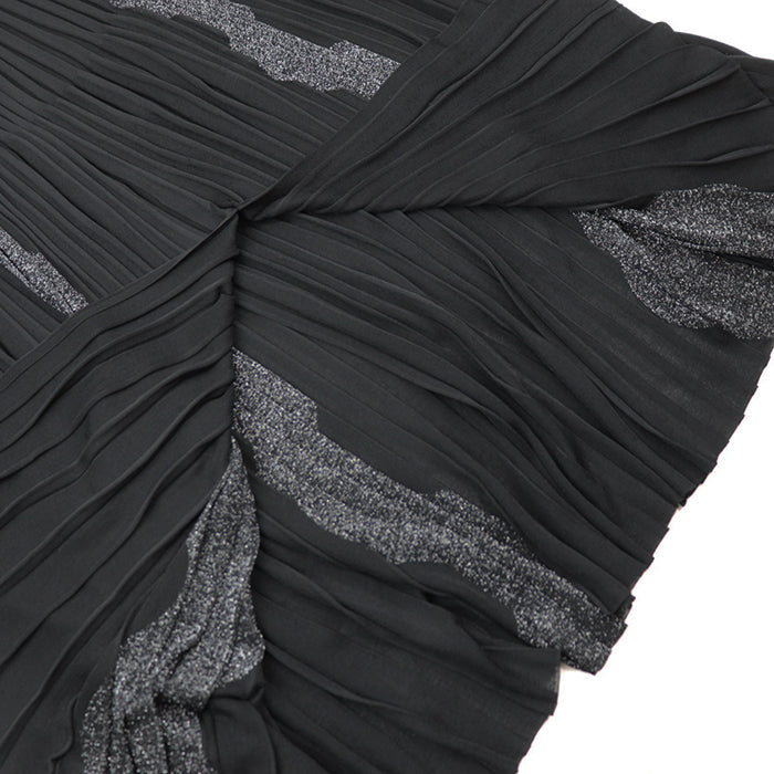 CHANEL skirt [Outer material] 97% viscose, 3% metal polyester black 22A P72907 Women 38 Used Authentic