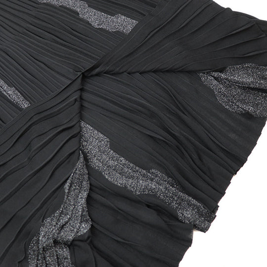 CHANEL skirt [Outer material] 97% viscose, 3% metal polyester black 22A P72907 Women 38 Used Authentic