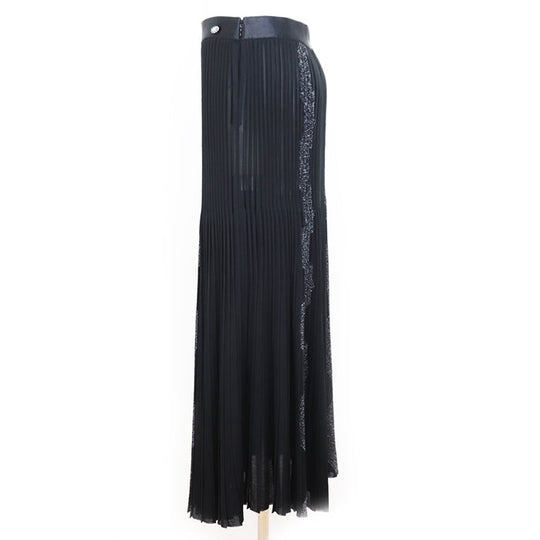 CHANEL skirt [Outer material] 97% viscose, 3% metal polyester black 22A P72907 Women 38 Used Authentic