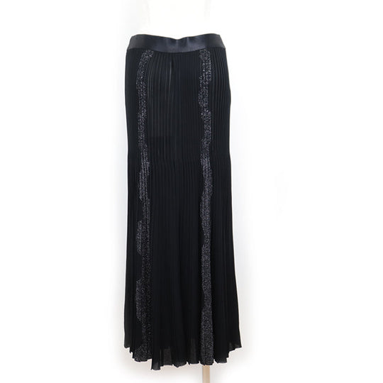 CHANEL skirt [Outer material] 97% viscose, 3% metal polyester black 22A P72907 Women 38 Used Authentic
