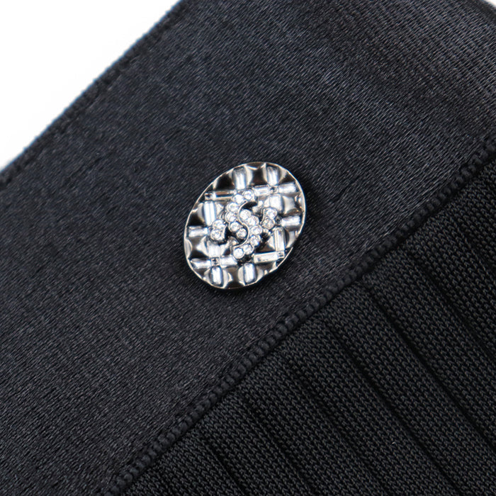 CHANEL skirt [Outer material] 97% viscose, 3% metal polyester black 22A P72907 Women 38 Used Authentic