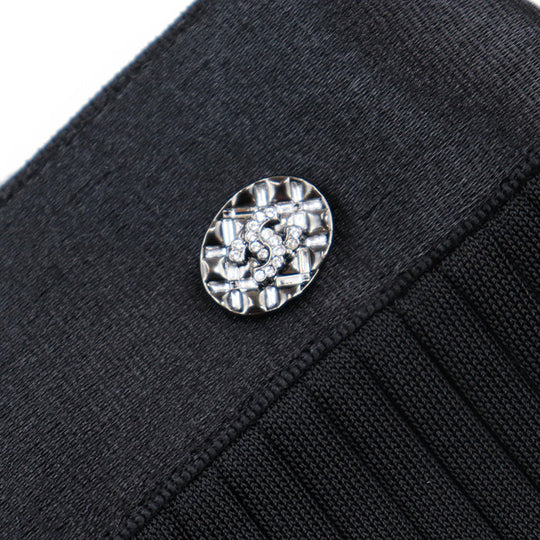 CHANEL skirt [Outer material] 97% viscose, 3% metal polyester black 22A P72907 Women 38 Used Authentic