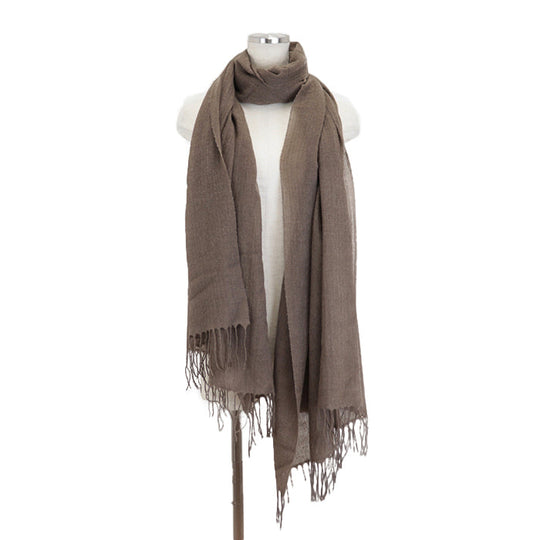 HERMES Stall linen Brown Women(Unisex) Used Authentic