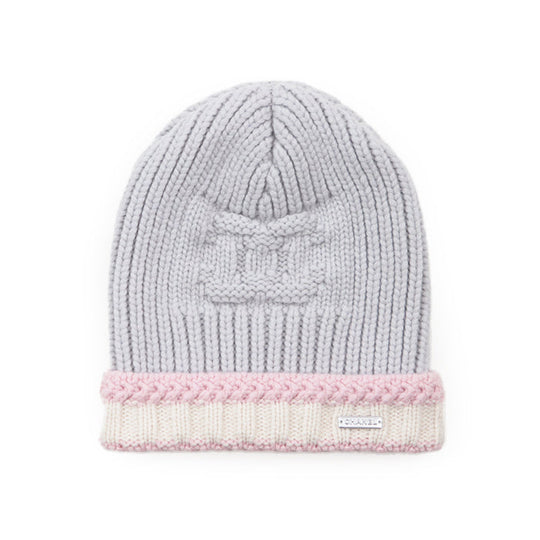 CHANEL Knit cap Cashmere 100% Light Purple Pink P70237 unisex(Unisex) M Used Authentic