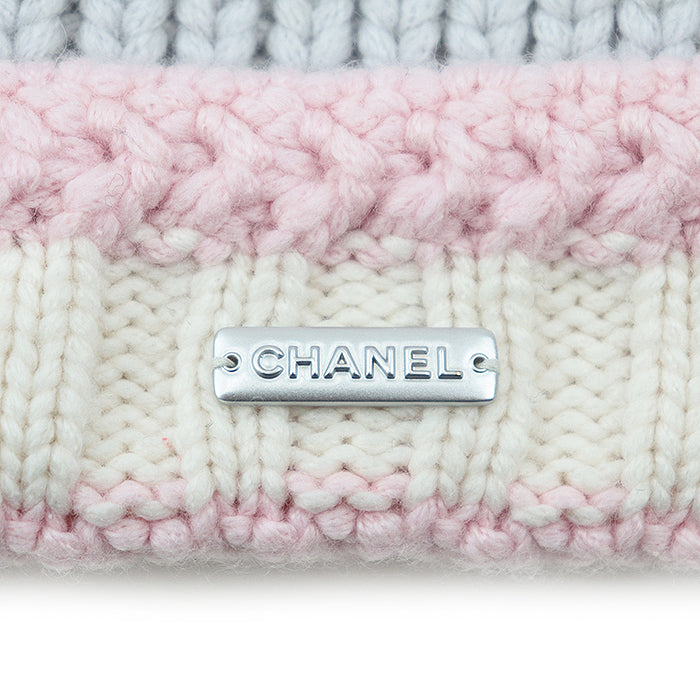 CHANEL Knit cap Cashmere 100% Light Purple Pink P70237 unisex(Unisex) M Used Authentic