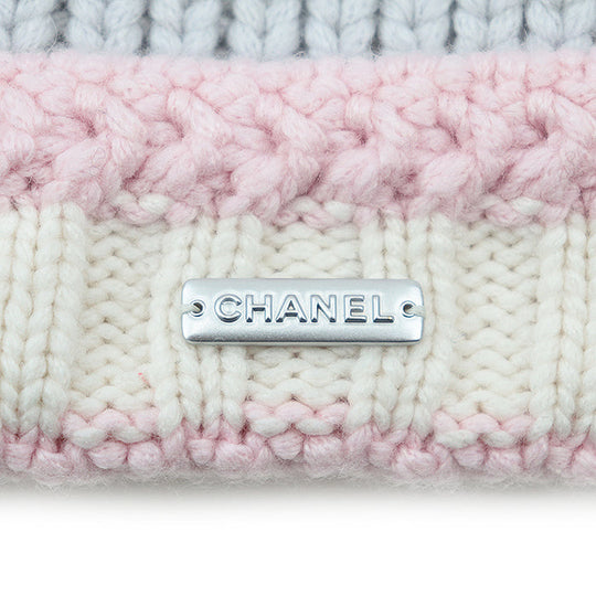 CHANEL Knit cap Cashmere 100% Light Purple Pink P70237 unisex(Unisex) M Used Authentic