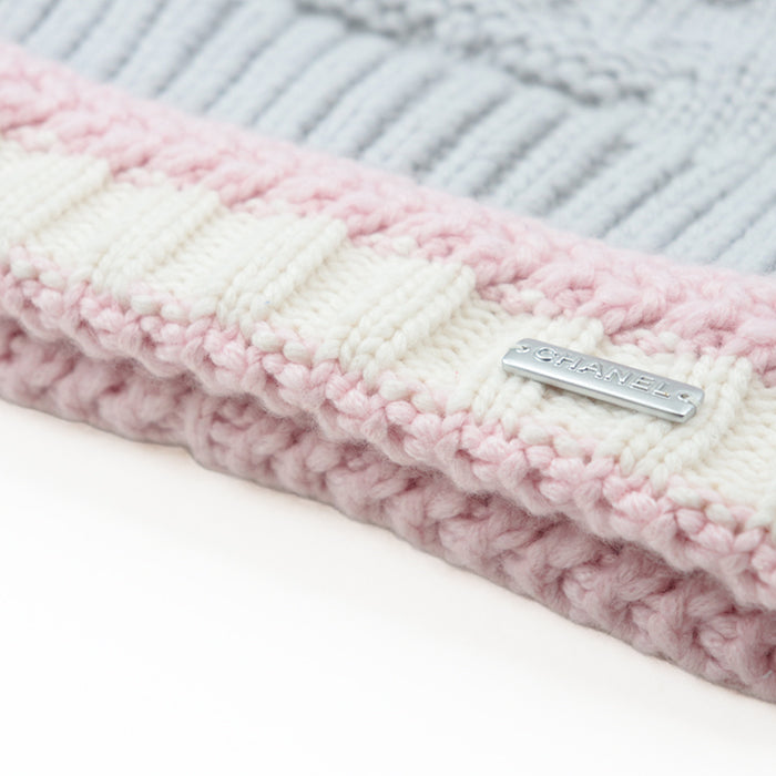 CHANEL Knit cap Cashmere 100% Light Purple Pink P70237 unisex(Unisex) M Used Authentic