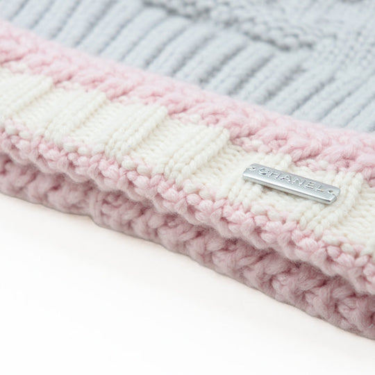 CHANEL Knit cap Cashmere 100% Light Purple Pink P70237 unisex(Unisex) M Used Authentic