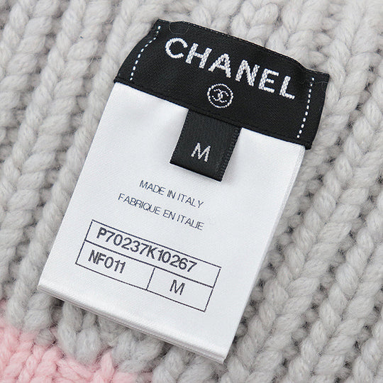 CHANEL Knit cap Cashmere 100% Light Purple Pink P70237 unisex(Unisex) M Used Authentic