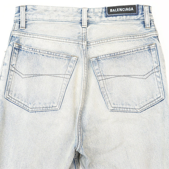 BALENCIAGA Pants cotton 100% Light indigo(Unisex) XS Used Authentic