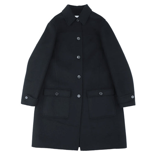 Christian Dior Stainless collar coat 99% wool, 1% silk black Women 38 Used Authentic