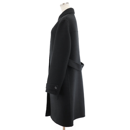 Christian Dior Stainless collar coat 99% wool, 1% silk black Women 38 Used Authentic