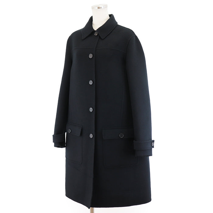 Christian Dior Stainless collar coat 99% wool, 1% silk black Women 38 Used Authentic