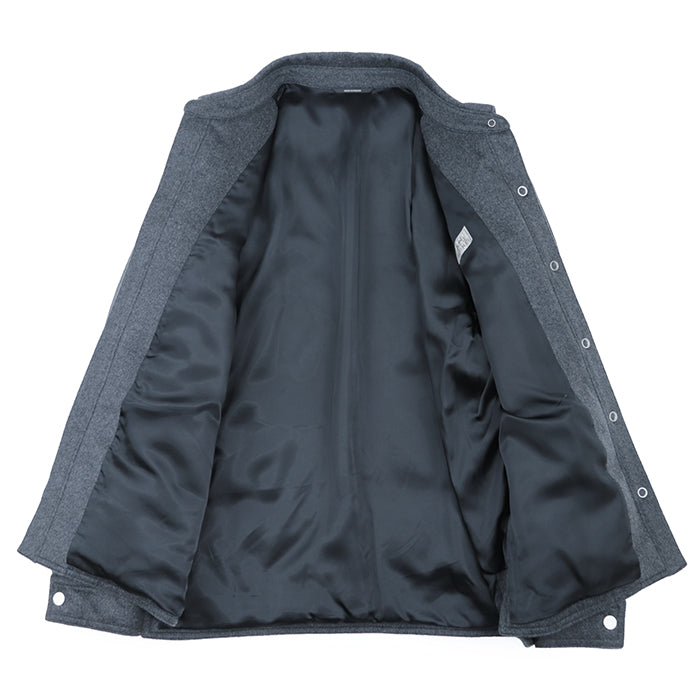 HERMES Down jacket [Outer material] 100% cashmere [Lining] 100% cupra [Filling] 95% down, 5% feather gray mens 54 Used Authentic