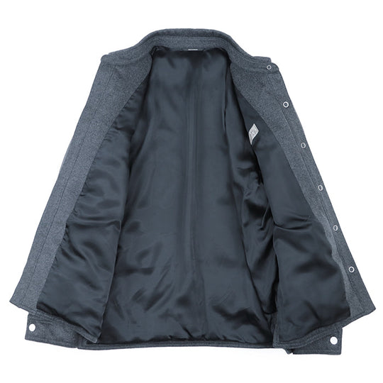 HERMES Down jacket [Outer material] 100% cashmere [Lining] 100% cupra [Filling] 95% down, 5% feather gray mens 54 Used Authentic