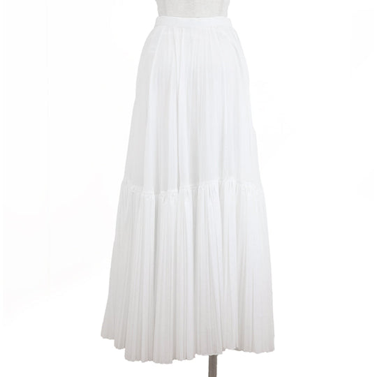 Christian Dior skirt [Outer material] 100% cotton [Lining] 100% cotton white Women 34 Used Authentic