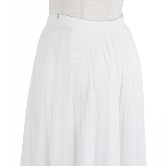 Christian Dior skirt [Outer material] 100% cotton [Lining] 100% cotton white Women 34 Used Authentic