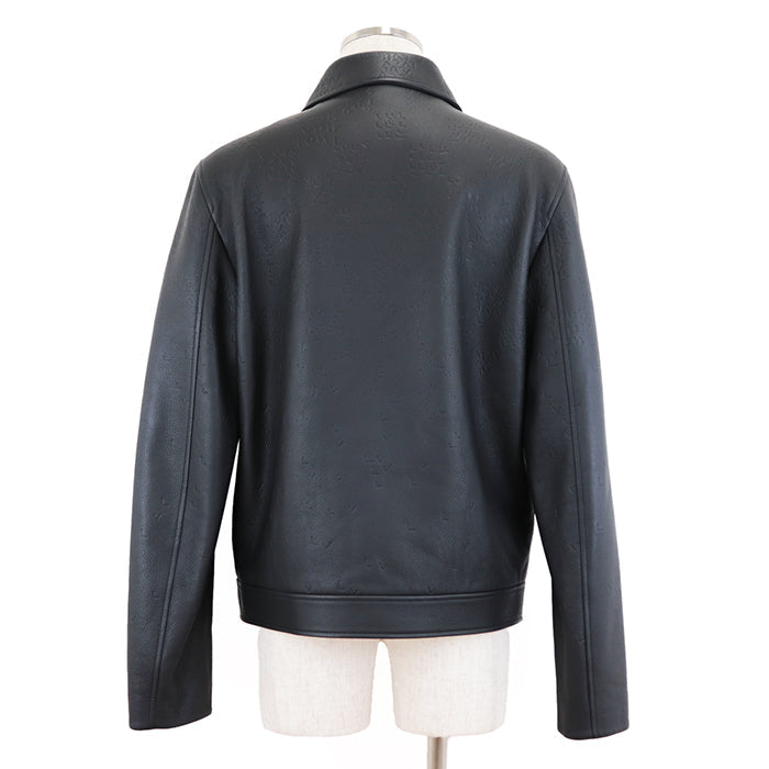 LOUIS VUITTON Other outerwear [Outer material] 100% cowhide [Lining] 88% cupra, 12% cotton black HNL08WRMT mens 48 Used Authentic
