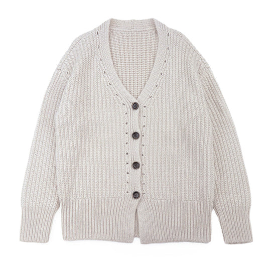 FOXEY cardigan 65% cashmere, 19% mohair Beige Frost Forest Mist Women No description Used Authentic